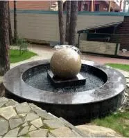 Сфера гранит фонтан 3D шар (518901) ∅ 750 мм. Павловский Посад