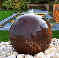 Сфера КОРТЕН - ШАР ФОНТАН 3D (518902) ∅ 850 мм. Павловский Посад